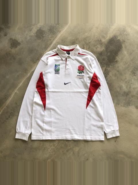 Nike NIKE 2003 England World Cup Champions Rugby Polo Shirt