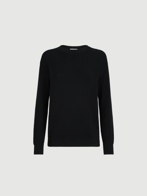 Brunello Cucinelli Cotton English rib sweater with monili