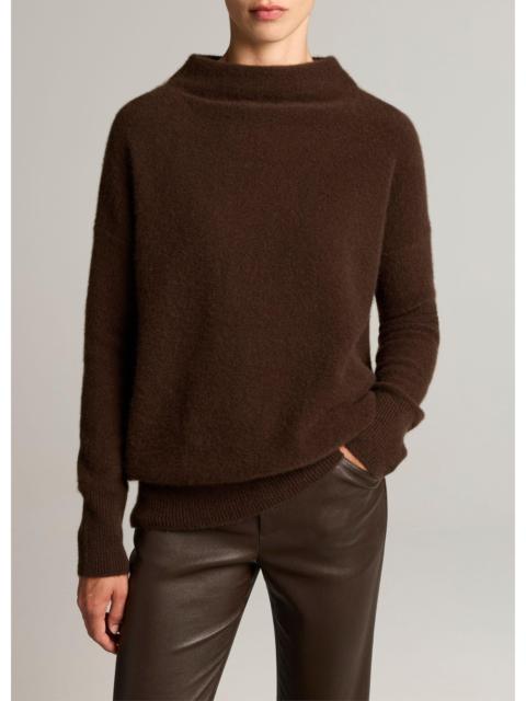 Vince Plush Cashmere Funnel-Neck Sweater