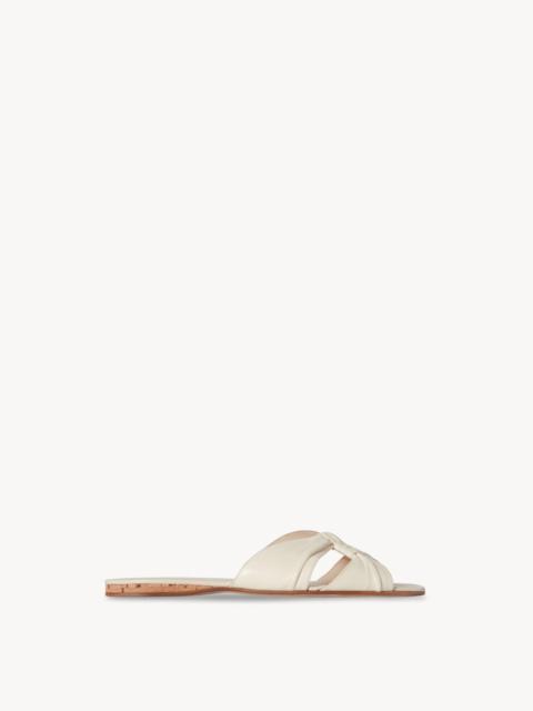 The Row Soft Knot Flat in Leather