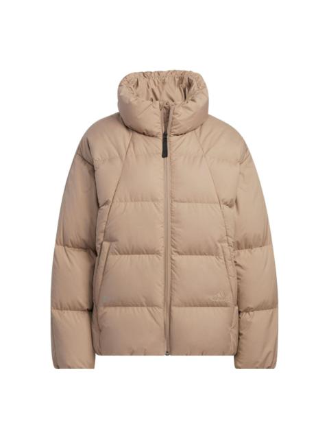 (WMNS) adidas 3-Stripes Puffy Down Jacket 'Brown' HN2111