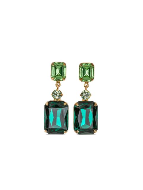 Justine crystal-embellished earrings