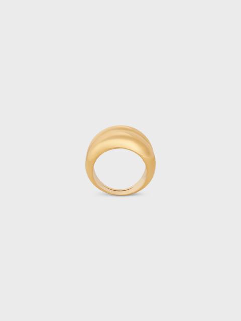 Formes Abstraites Ring in Brass with Gold Finish