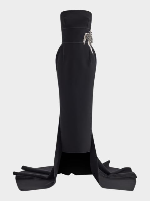 MATICEVSKI Residence Strapless Embellished Gown