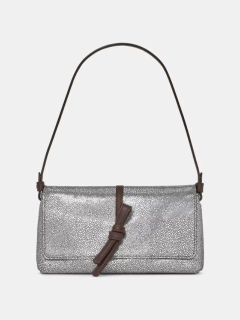 kate spade Loop Metallic Dot Suede Small Flap Shoulder Bag