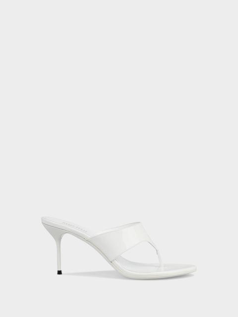 PARIS TEXAS Lidia Patent Leather Stiletto Thong Mule Sandals
