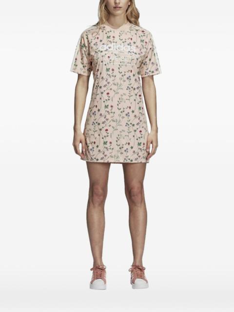 adidas floral mini dress