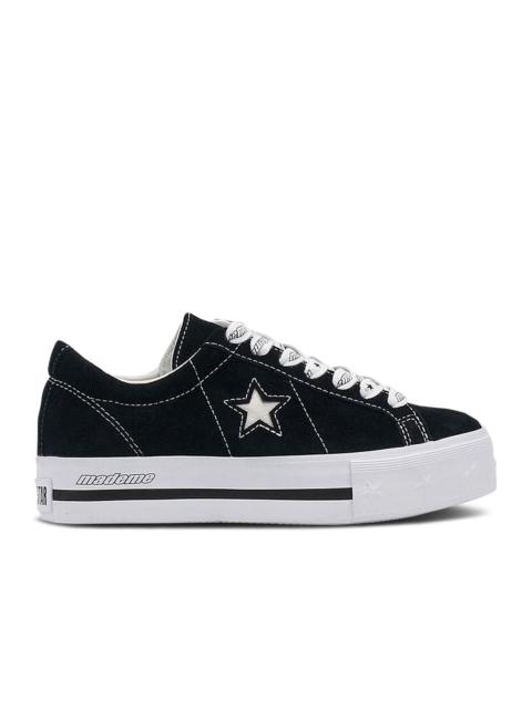 Converse MADEME X WMNS ONE STAR PLATFORM LOW 'BLACK'