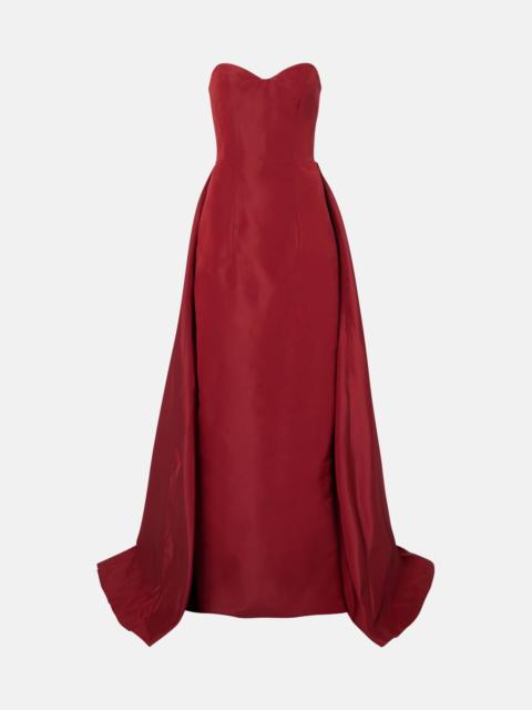 Monique Lhuillier Silk faille gown