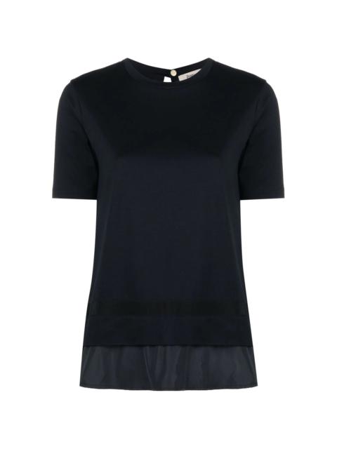 Herno layered short-sleeve cotton top