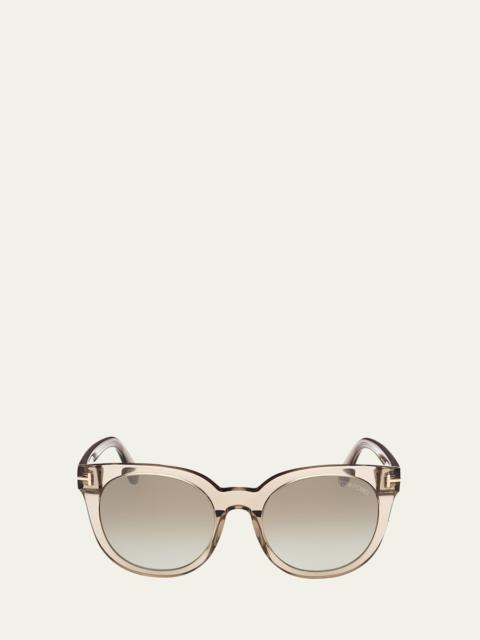 TOM FORD Moira Acetate Butterfly Sunglasses