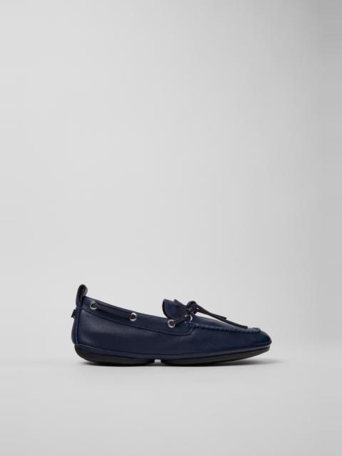 CAMPERLAB Blue Leather Ballerinas for Women.