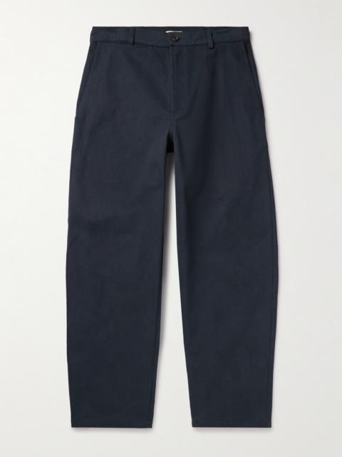 DE BONNE FACTURE Balloon Barrel-Leg Cotton-Drill Trousers