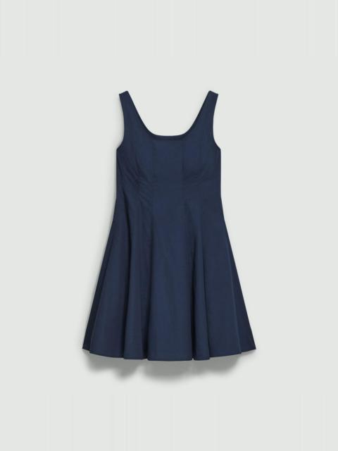 Theory Sleeveless Fit-and-Flare Dress in Sleek Poplin