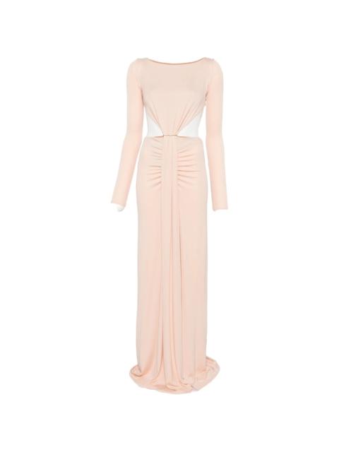 ELISABETTA FRANCHI Elisabetta Franchi Cut-out Ruched Maxi Dress