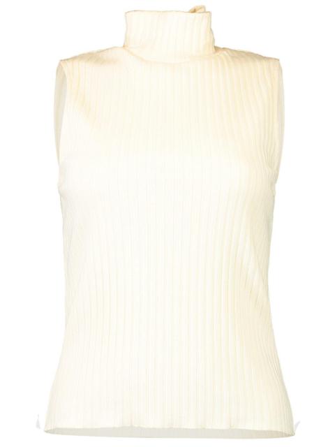 Vince Sleeveless Turtleneck - Chalk