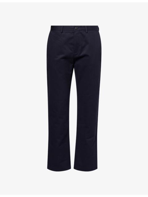 Sunspel Drill Straight-Leg Cotton Trousers