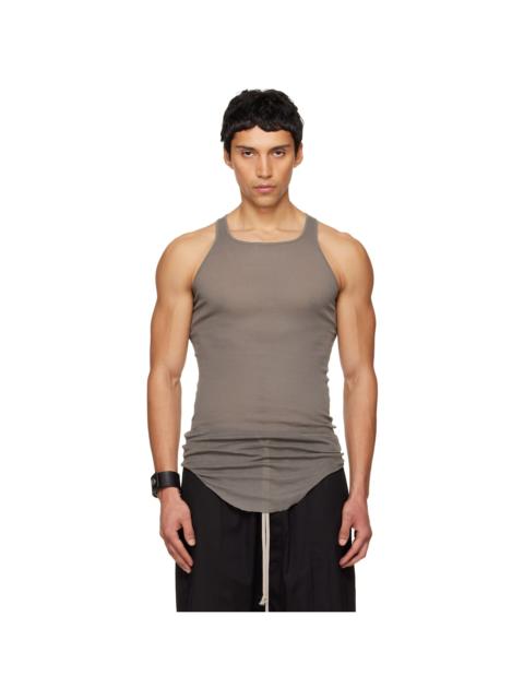 Rick Owens Gray Temple Basic Rib Tank Top