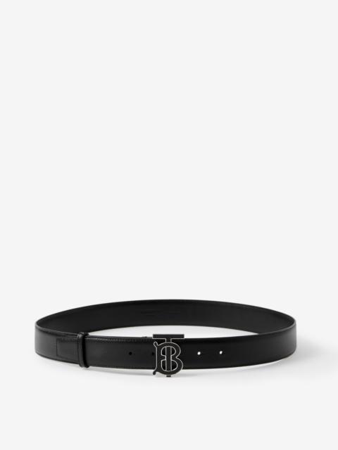 Burberry Grainy Leather TB Belt