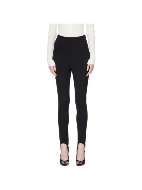 MUGLER Black Stirrup Leggings