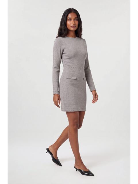 KAREN MILLEN Studded Detail Knitted Mini Dress