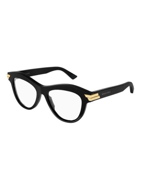 Bottega Veneta Bottega Veneta BV1105O001 Gold-Accent Frame Eyeglasses — Black