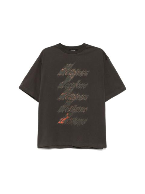 We11done logo print T-shirt