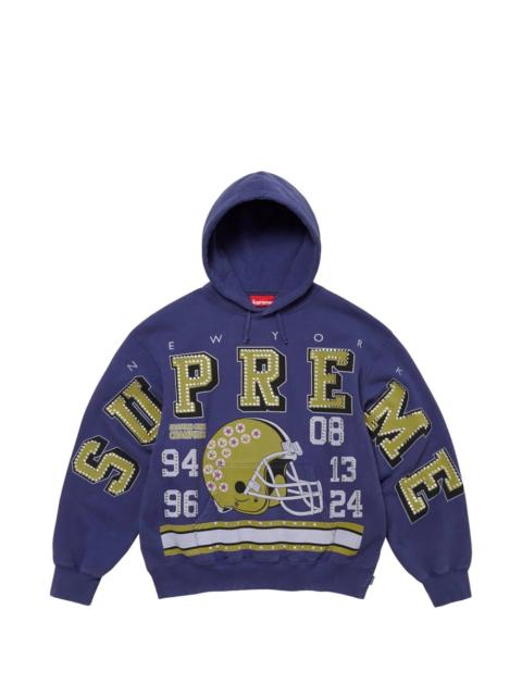 Supreme Champions studded graphic-print hoodie