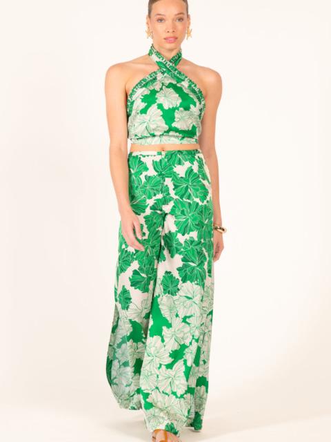 Poupette St Barth Top Suma - Green Flower Bunch