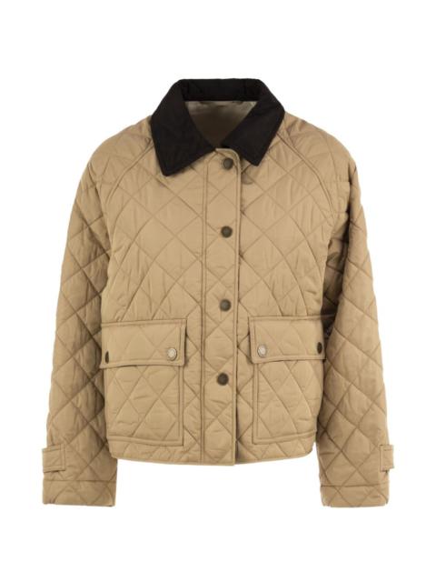 WEEKEND Max Mara quilted corduroy-collar jacket