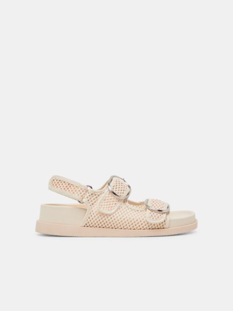 dolce vita STARLA MESH SANDALS CREME WOVEN MESH