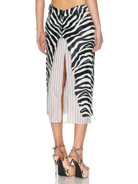 THE ATTICO Low Rise Midi Skirt