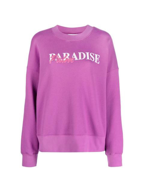 Palm Angels Paradise Palm print sweatshirt