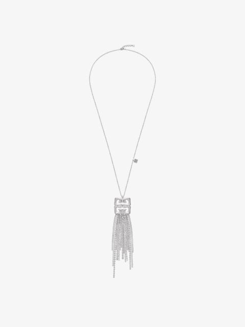 Givenchy 4G LIQUID NECKLACE IN METAL WITH CRYSTALS FRINGES