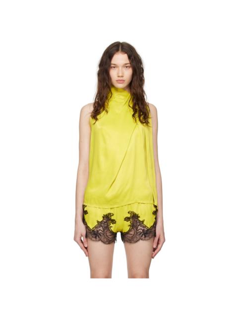 MARQUES’ALMEIDA Green Draped Blouse