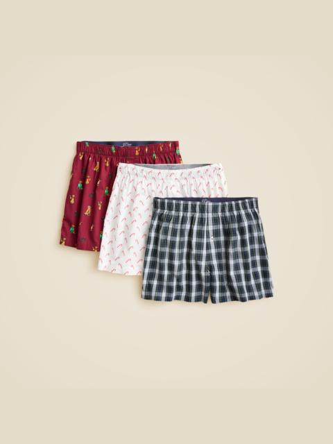 J.CREW Woven boxers multipack