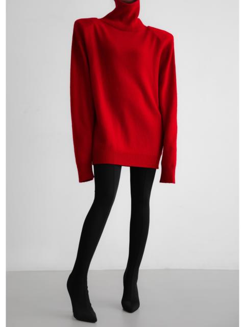 The Frankie Shop Emilia Mini Padded Sweater Dress - Red
