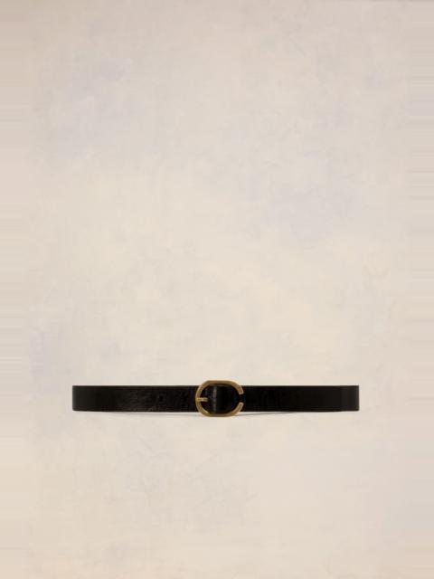 AMI Paris Oval Buckle Belt 25 Mm