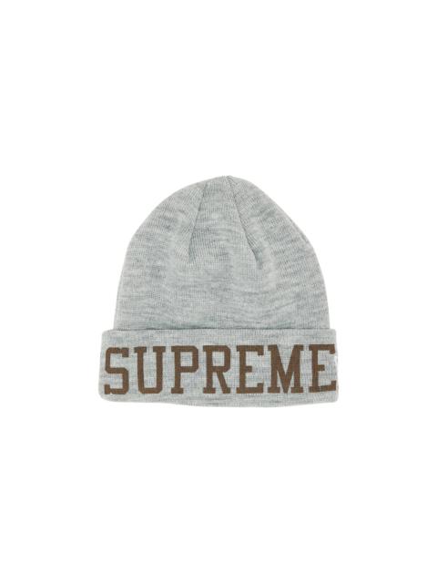 Supreme x New Era Varsity Beanie 'Heather Grey'