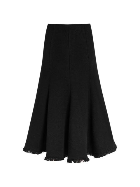 GABRIELA HEARST fringed A-line midi skirt