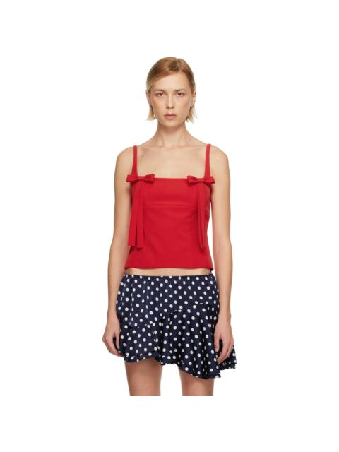 SANDY LIANG Red Amelie Tank Top