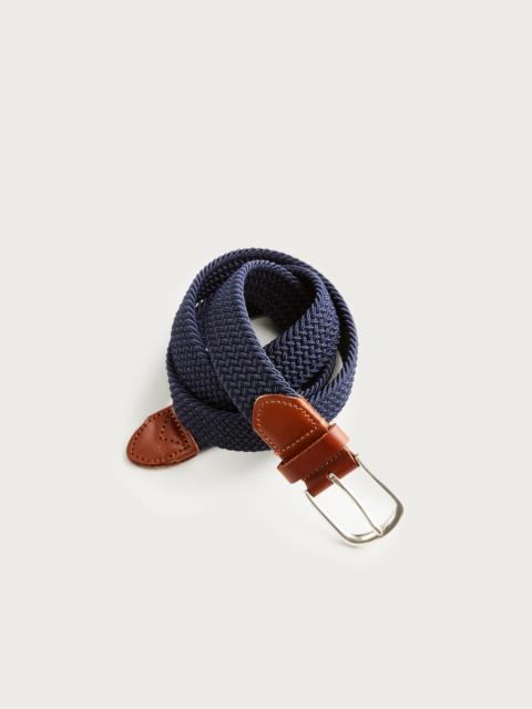 J.CREW Woven elastic belt with round buckle