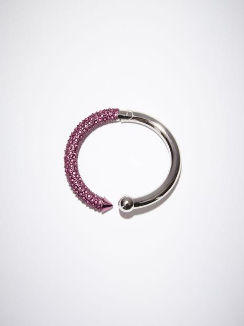 Acne Studios Cuff strass bracelet - Lilac purple