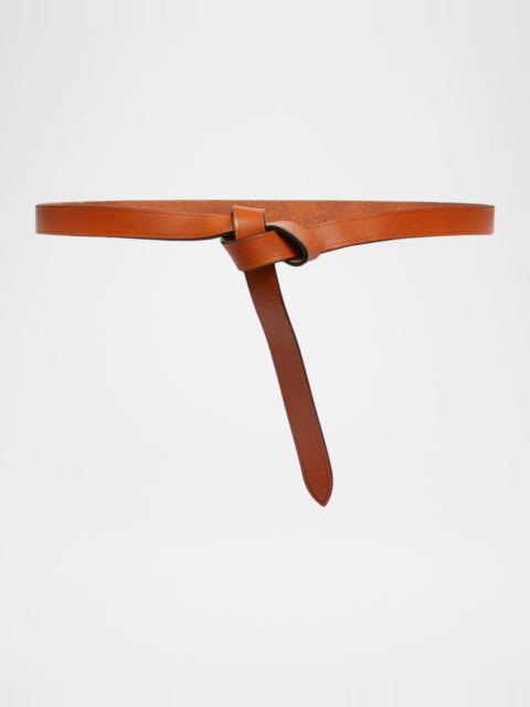Isabel Marant Kirka Leather Pull-Through Belt