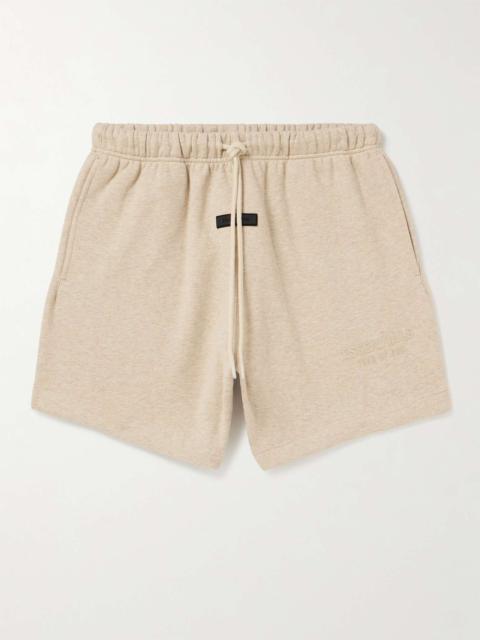 ESSENTIALS Logo-Appliquéd Cotton-Blend Jersey Drawstring Shorts