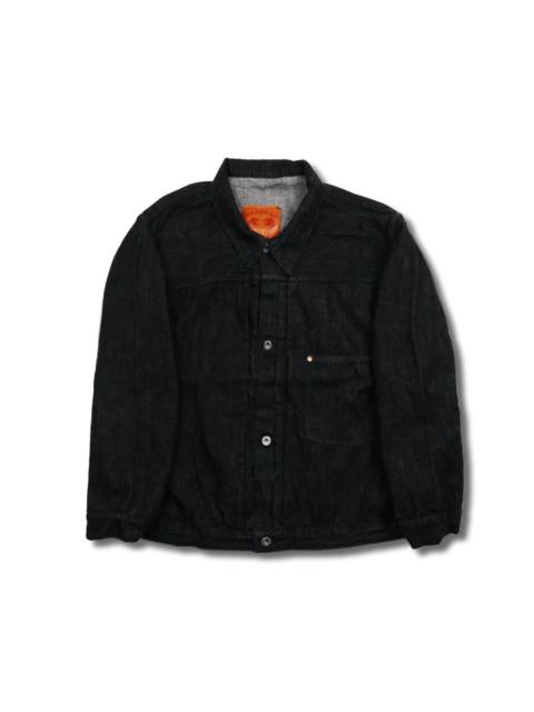 FULLCOUNT S2107BKSSW WWII Model 11.5oz Black Denim Jacket One Wash