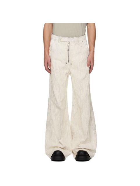 Rick Owens Off-White Concordians Tailored Wide Belas Jeans