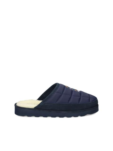 Polo Ralph Lauren quilted embroidery slippers