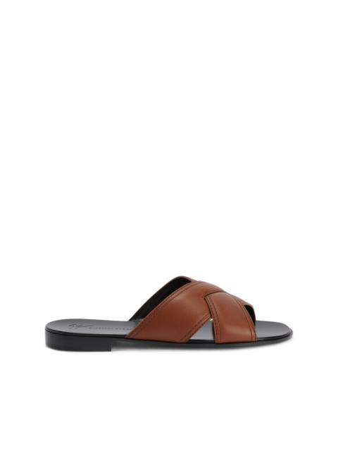 Giuseppe Zanotti Flavio crossed-leather sandals