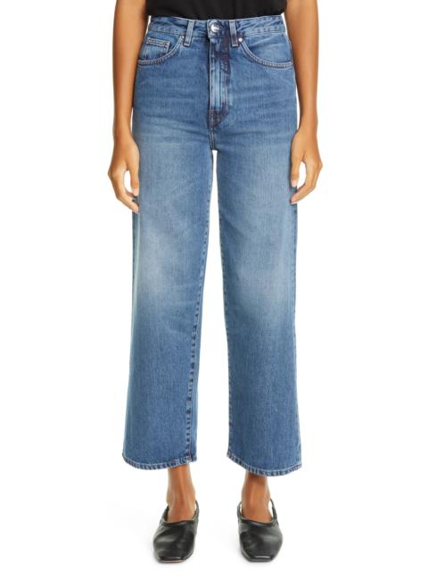 Totême Flair High Waist Flare Crop Jeans